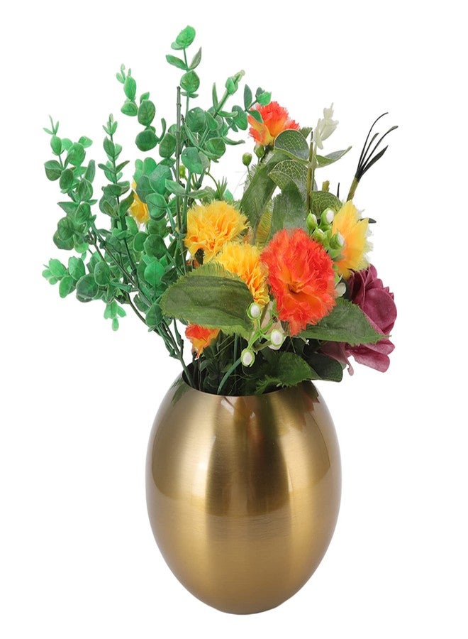 TOTITOM Round Vase Nordic Style Modern Stainless Steel Small Flower Vase Ornament Living Room Office Table Decoration for Home Decoration(Gold) - Image 4